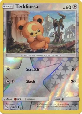 Cosmic Eclipse Teddiursa #171/236 reverse holo